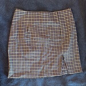 Wild Fable Black and White Checkered Pencil Skirt